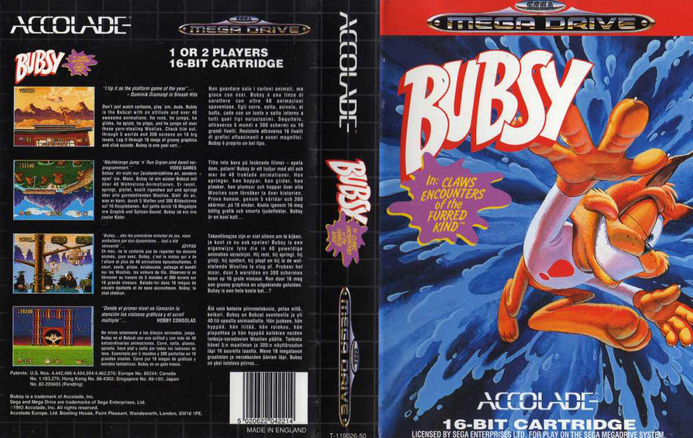 Bubsy in Claws Encounters of the Furred Kind прохождение SEGA смотреть онлайн