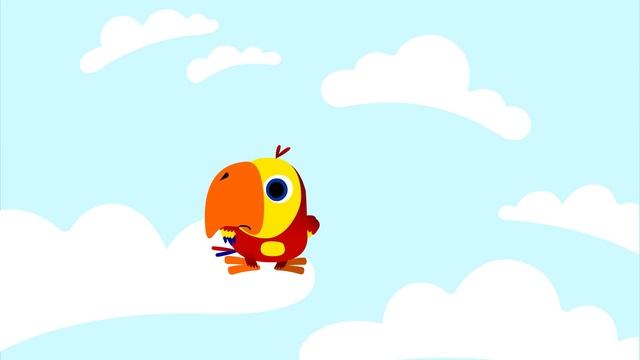 Learn First Words w Larry The Bird - Trains for Kids | Toddler Learning Video | First University смотреть онлайн