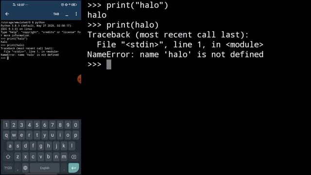 Part 2: string, integer || Belajar Python di Hp Android смотреть онлайн