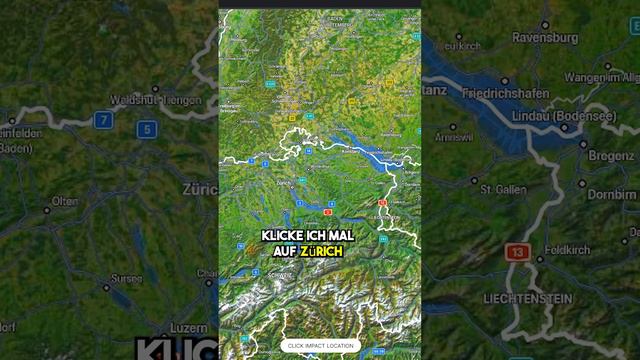 Asteroideneinschlag - Online Tool -Asteroid Launcher