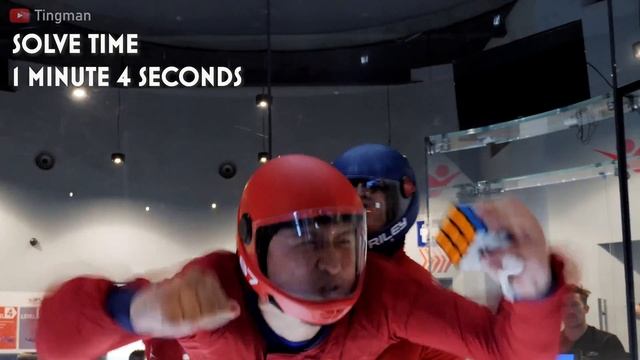 I Solved a Rubik's Cube While INDOOR SKYDIVING смотреть онлайн