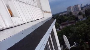 Балкон с выносом. Шумоизоляция козырька