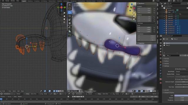Modeling FnaF(Roxy/Head) in Blender 3D. Part 1. смотреть онлайн