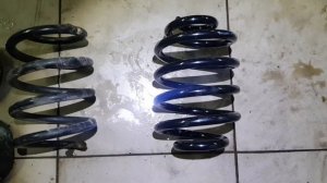 RENAULT SYMBOL CLIO 1.4 просел кузов (криво стоит) ЗАМЕНА задних ПРУЖИН