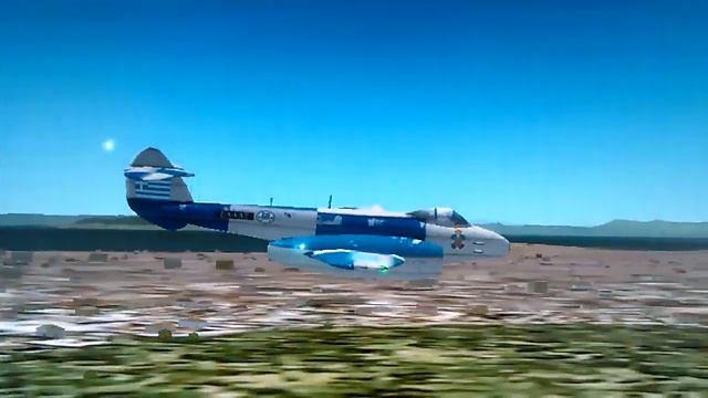 F 8 Gloster Meteor Flyby Acropolis 1 смотреть онлайн