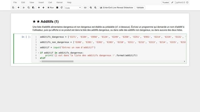 Programmation en python : 6.ex Exercice sur les listes, additifs (1) смотреть онлайн