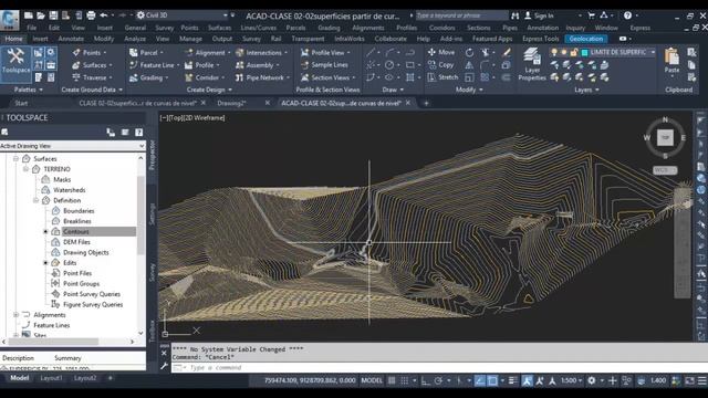 SUPERFICIES A PARTIR DE CURVAS DE NIVEL Y POLILÍNEAS EN AUTOCAD CIVIL 3D 2018-2024 смотреть онлайн