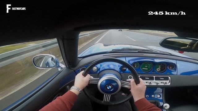 BMW Z8 400 HP V8 - V/max Top Speed - POV Test Drive On Autobahn