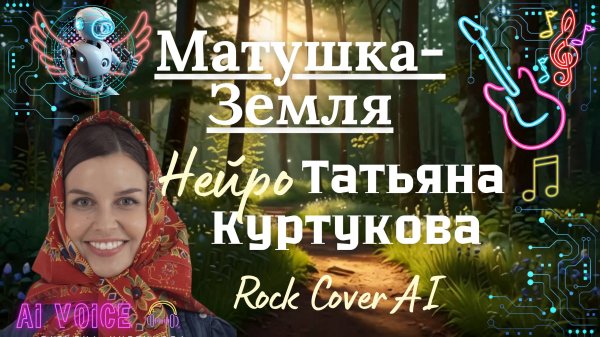 Матушка-Земля - Нейро-клип, Ai-голос Татьяна Куртукова, Rock Cover Ai