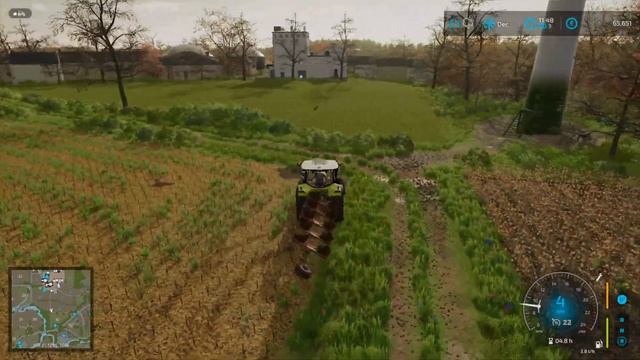 Plowing my new fields - The old stream farm Ep 3 -Farming simulator 22 смотреть онлайн