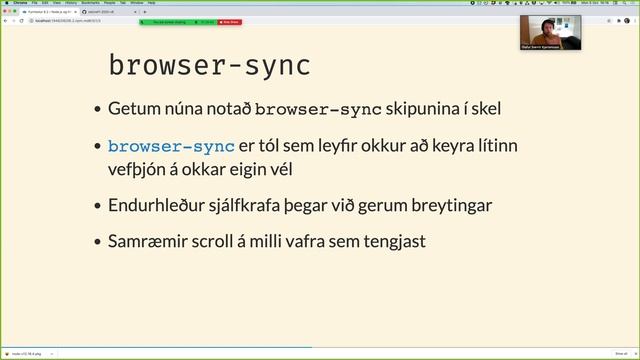 Vefforritun 1, 2020: Fyrirlestur 6.2: Node.js og NPM смотреть онлайн