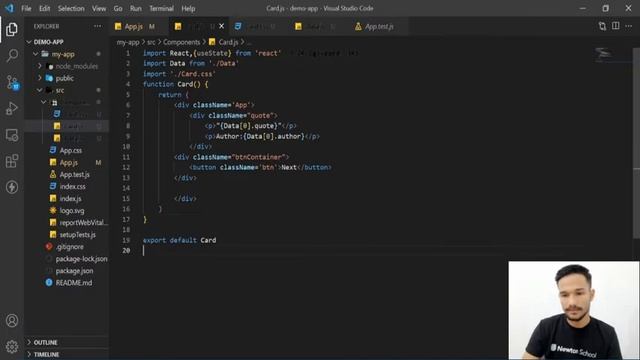 How to Create A Random Quote Generator App In React JS 2022 ? смотреть онлайн