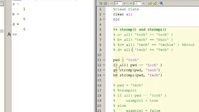 Strings: strcmp() and strcmpi() смотреть онлайн