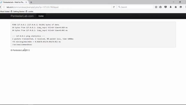 Command Injection Attacks - Web For pentester смотреть онлайн
