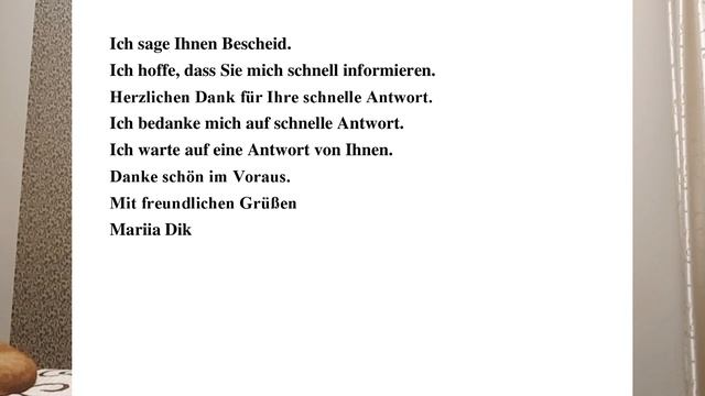 Экзамен по Немецкому языку модуль Шрайбен Schreiben шаблоны для официального письма смотреть онлайн