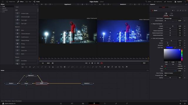 Edges Node DaVinci Resolve смотреть онлайн