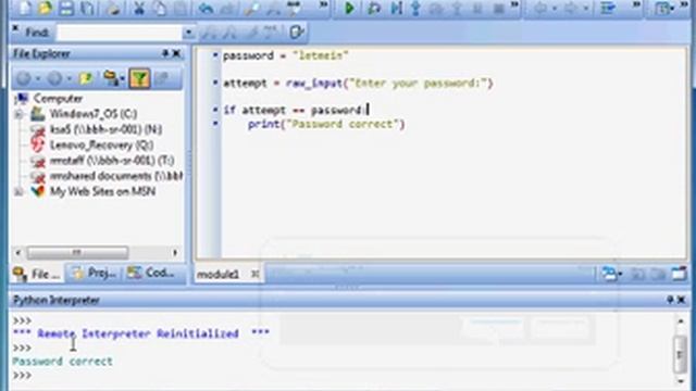 Tutorial 7 - IF statement (password) смотреть онлайн