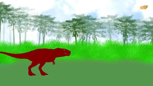 Baby Spinosaurus and Tyrannosaurus - Ball Game | Dinosaurs Caroon смотреть онлайн