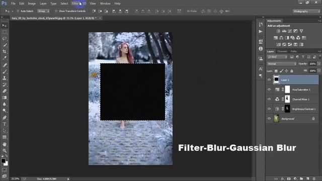 How To Transform Summer To Winter Snow Effect In Photoshop CC 2019 смотреть онлайн