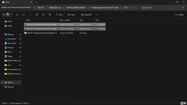 PES 2017 PROFESSIONAL PATCH INSTALLATION SEASON 2024