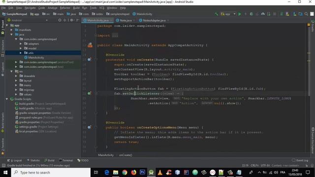 How to make a Simple Notepad " memo " Android Studio part 1 - YoutCode смотреть онлайн