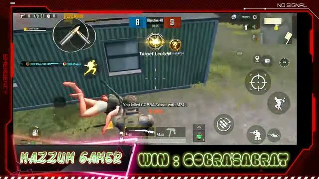 pubg mobile TDM nazzum gamer VS cobra'sabrat game play [pubg] смотреть онлайн
