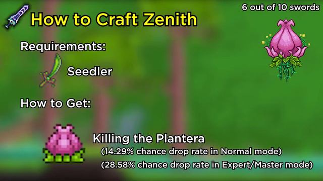Terraria 1.4 Zenith Crafting Guide - Strongest Sword in Terraria The Journeys End смотреть онлайн