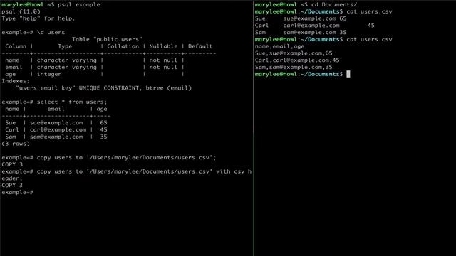 Generate a CSV from Table Data in PostgreSQL смотреть онлайн