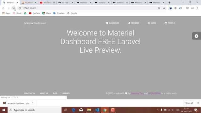 Admin Dashboard Laravel Framework 5.7 and Change Password (EP.2) смотреть онлайн