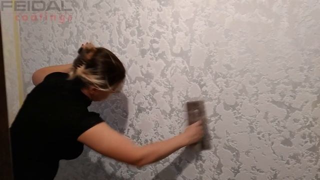 Как обновить декоративную краску/штукатурку новой фактурой! смотреть онлайн