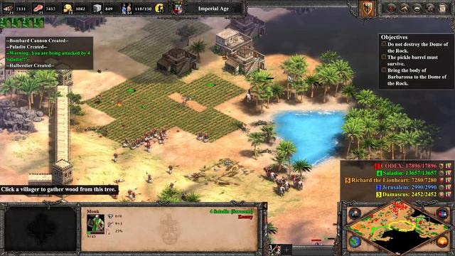AoE2 - Barbarossa Campaign Mission #6 The Emperor Sleeping - Hard смотреть онлайн