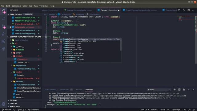 Desafio 06 - Banco de dados e upload de arquivos no Node.js - Bootcamp GoStack 11.0 Rocketseat смотреть онлайн