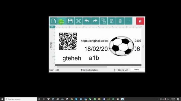 Пример создания шаблона с QR кодом ссылки для Cover view R20
