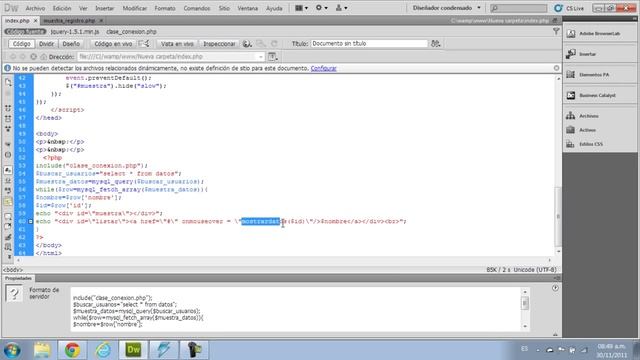 Conexion asincrona al servidor con JSON, jquery y php смотреть онлайн