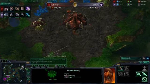 Starcraft 2: LOLCraft Vs Silver Game 1 - TvZ