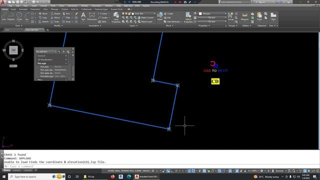 Display Coordinates in AutoCAD | Print Coordinates From AutoCAD | Lisp смотреть онлайн