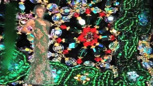 Отпадное платье из бисера "Райский сад". Дизайн Gail Be смотреть онлайн