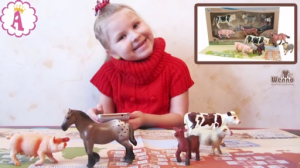 Фигурки животных Wenno Обзор и распаковка игрового набора Ферма (лошадь, корова, овечка, свинка)