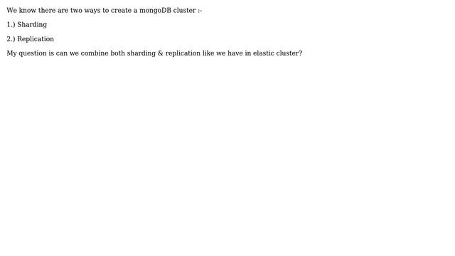 Databases: Mixing sharding and Replica in MongoDB cluster смотреть онлайн