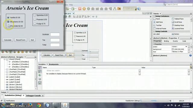 Java CheckBox and Radio Button Part 1 смотреть онлайн