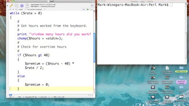 Perl: While loops смотреть онлайн