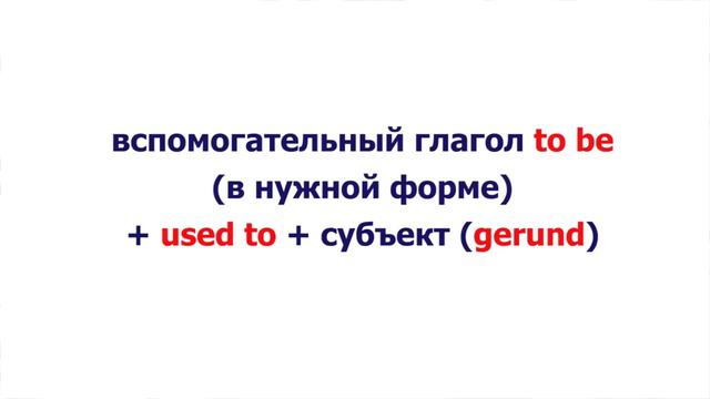 Что выбрать: Be used to & Used to do smith? Упражнение по английскому языку смотреть онлайн