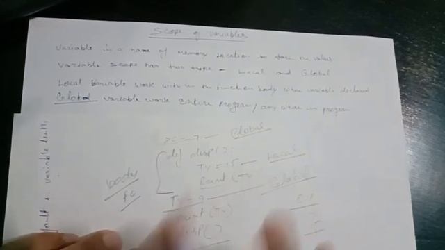 LOCAL AND GLOBAL VARIABLE OF PYTHON FUNCTION смотреть онлайн