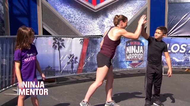 AMERICAN NINJA WARRIOR JUNIOR | Paxton from Ninja Kidz TV Hangs on for the Win! смотреть онлайн