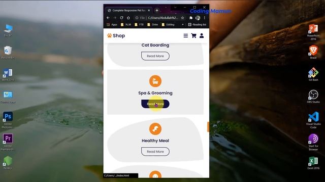 Create A Responsive Pet Service Shop Website Design Template Using HTML / CSS / JavaScript / Coding смотреть онлайн