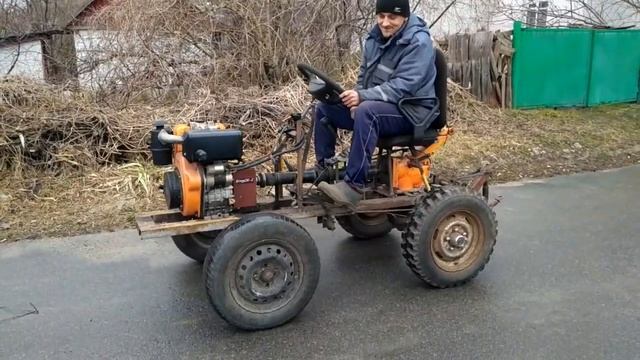 Мототрактор з мотоблока смотреть онлайн