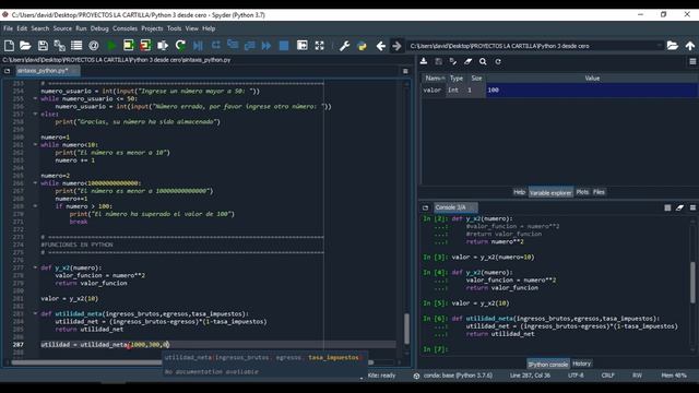 20. (I) Cómo definir funciones en Python 3 | Curso de Python 3 desde Cero | La Cartilla смотреть онлайн