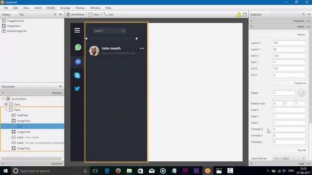 JavaFX GUI Design #5 Chat Messenger смотреть онлайн
