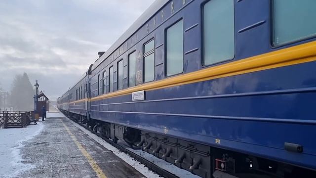 "Рускеальский Экспресс!" - Паровоз Л-2331 с туристическим поездом Сортавала-Рускеала. смотреть онлайн
