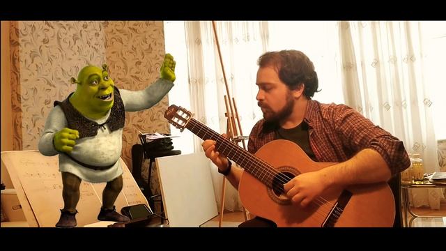 Shrek Fairytale Classic Guitar #shrek (cover by Nurlan) #fairytale смотреть онлайн